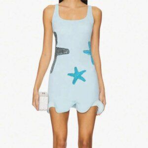 Blue Starfish Sequin Tank Dress Size Small